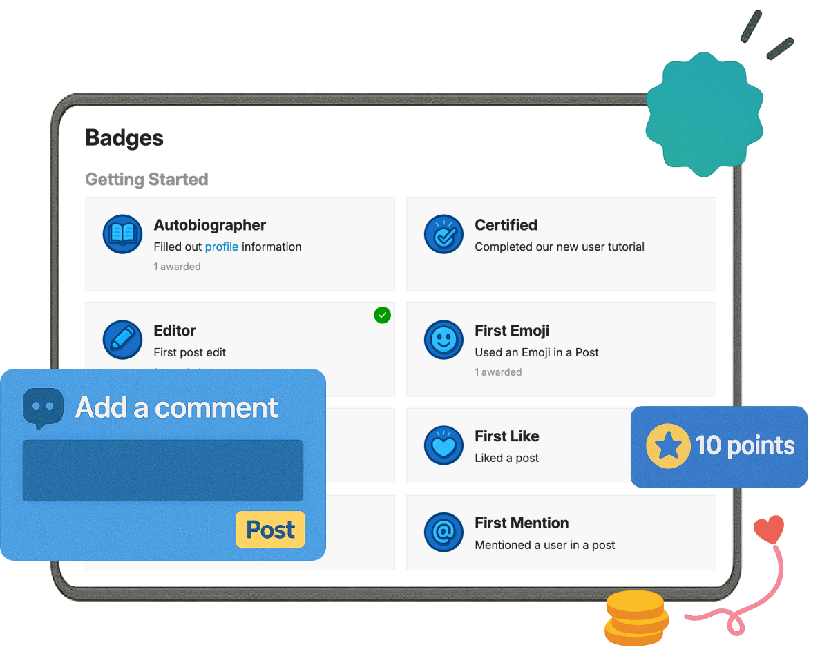 Comment on articles interface