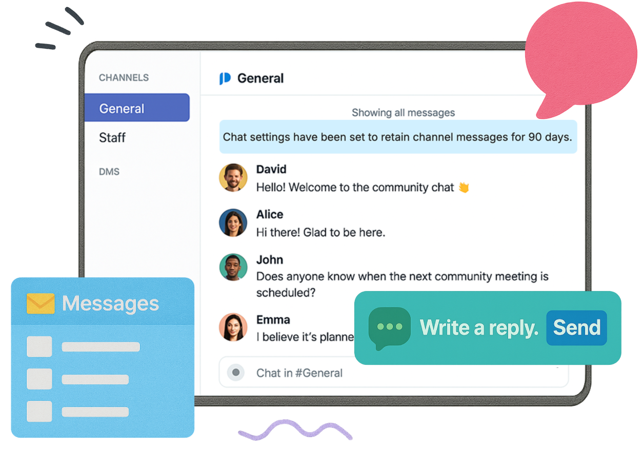 Prototypr community chat interface